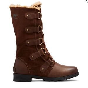 Sorel Women's Chocolate Lace-Up Winter Boots Size 9